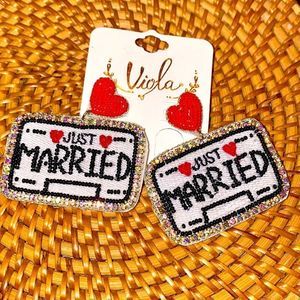 Just Married Earrings